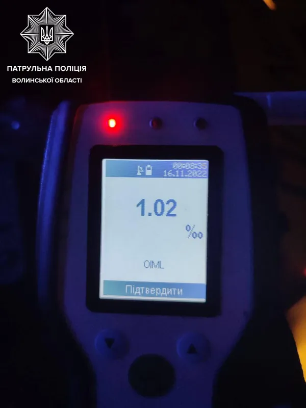 У Луцьку за добу зловили шістьох п'яних водіїв (фото)