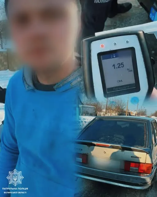 У Луцьку 24-річний молодик, якого вже позбавляли прав, знову впіймався п'яним за кермом