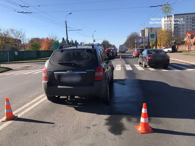 За півдня у Луцьку сталося вісім аварій
