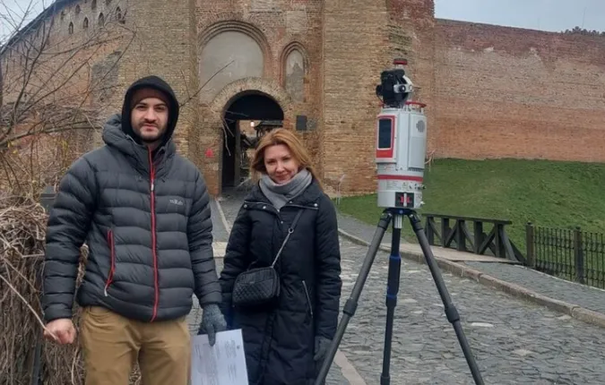 У Луцьку роблять лазерне 3D-сканування памʼяток архітектури (фото)