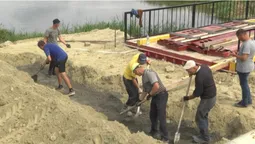 Тимчасовий міст на дорозі Львів – Луцьк готовий на 85% (фото, відео)