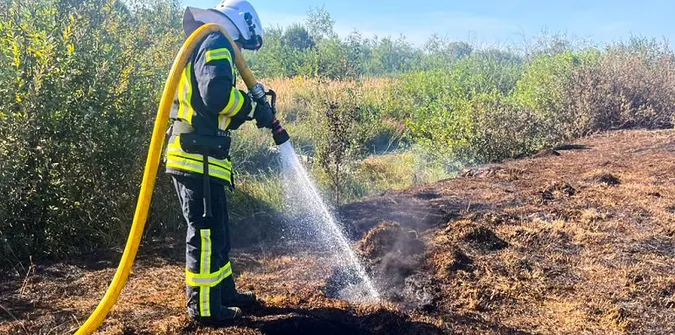 Неподалік від Світязя горів торф'яник (фото)