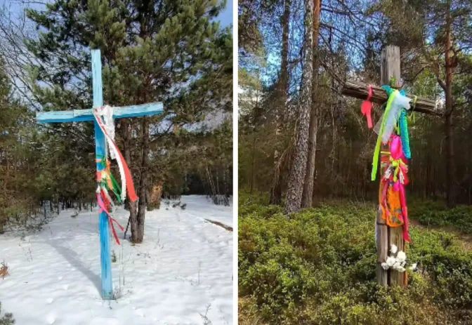Для чого на Волині стоять прикрашені хрести-фігури (відео)