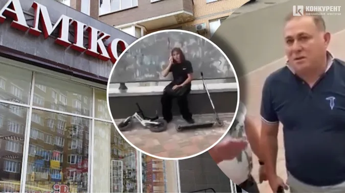 У Луцьку власника «Аміко-кераміки» звинувачують у побитті дитини за катання на самокаті (відео)