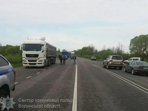 Волиняни перекрили трасу «Ковель-Ягодин» (фото)
