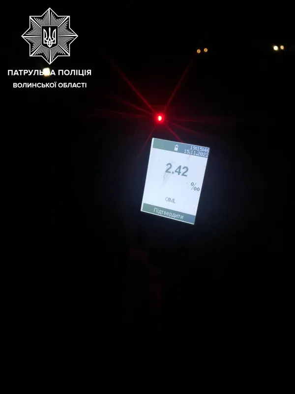 У Луцьку за добу зловили шістьох п'яних водіїв (фото)