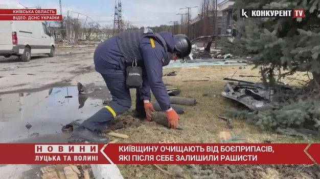 На Київщині знаходять багато боєприпасів рашистів, які не розірвалися (відео)