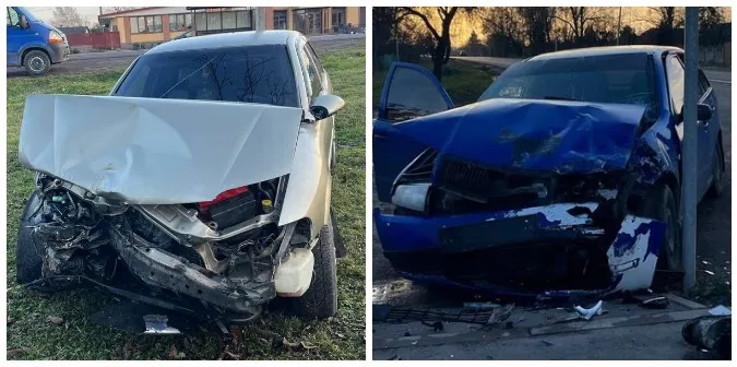 Водійку забрала «швидка»: під Володимиром зіткнулися Opel та Skoda (фото)