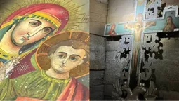 На Волині на дзвіниці храму знайшли хрест із двоголовим орлом і приховану ікону (фото)