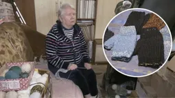 Незряча волонтерка з Луцька сплела партію рукавиць для волинських бійців (відео)