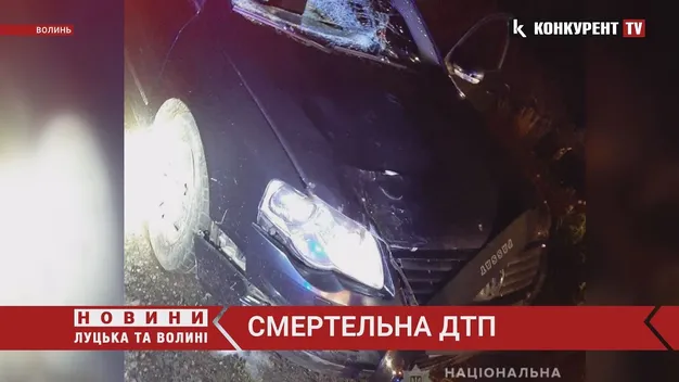 На Волині під колесами авто загинув чоловік (відео)