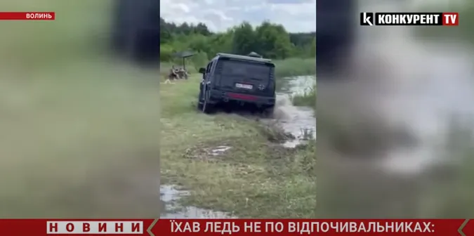 Стало відомо, хто роз'їжджав на «хаммері» по світязькому пляжу (відео)