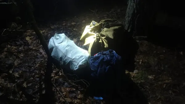 У бусі та в лісі: луцькі прикордонники знайшли майже 2400 пачок сигарет (фото)