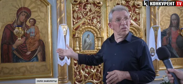 «Аж подих зупинився»: у найдавнішій дерев'яній церкві Волині у стіні знайшли блакитно-жовтий стяг (відео)