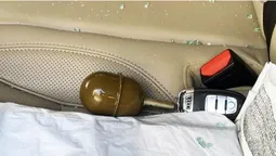 У Рівному в авто підприємця кинули гранату, але вона не вибухнула (фото)