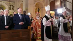 Як у Луцьку молився президент Польщі (фото, відео) 
