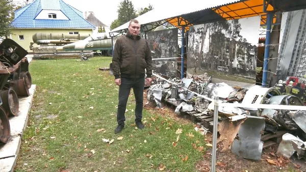 У музеї на Волині з'явилась виставка збитих російських дронів та уламків ракет
