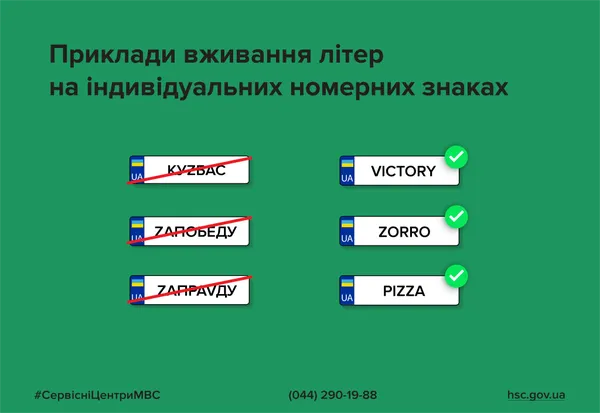 Уряд заборонив літери Z і V на індивідуальних номерних знаках: що кажуть в МВС