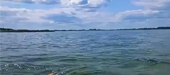 На Поліссі знайшли озеро-близнюка з кришталевою водою та піщаним дном (відео)