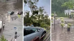 Автівки «пливуть», дерева падають: що накоїла потужна злива у Луцьку (фото, відео)