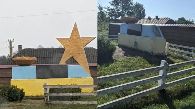 У прикордонному селі на Волині з пам'ятника демонтували радянську зірку
