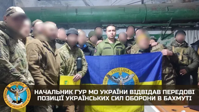 Буданов відвідав передові позиції розвідників у Бахмуті (фото)