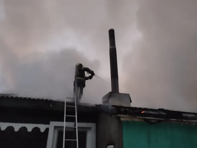 Зранку на Волині горів житловий будинок (фото)