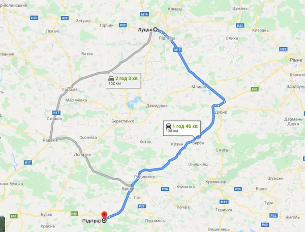 Як із Луцька доїхати до загадкового Підгорецького палацу (маршрут, фото)
