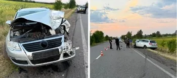 П'яний і без прав: на Волині водій Volkswagen влупився в Mercedes-Benz, є травмована (фото)