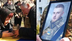 Врятована на фронті кішка Монка сиділа на труні: на Волині попрощалися з 23-річним азовцем «Фоксом» (фото)