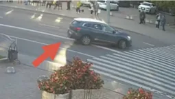 На 180°: у центрі Луцька водій розвернув авто перед пішохідним переходом (відео)