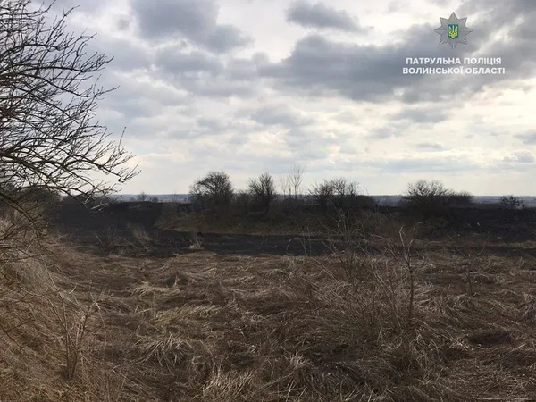 На Волині горить поле (фото, оновлено)