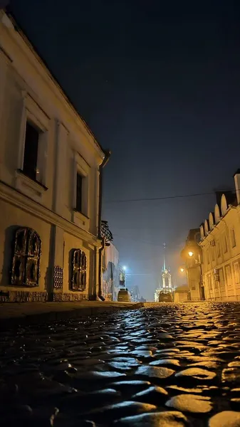 Тривожно-таємничий нічний Луцьк у світлі ліхтарів (фото)