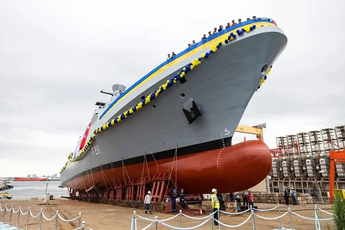 У Туреччині спустили на воду корвет, збудований для ВМС України (фото, відео)