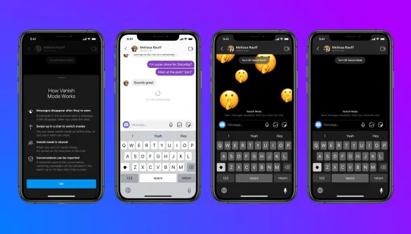 Компанія Facebook презентувала нову функцію – повідомлення, які зникають