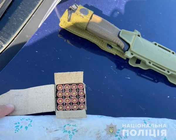 Набої, ножі, гвинтівка: у волинянина знайшли зброю (фото)