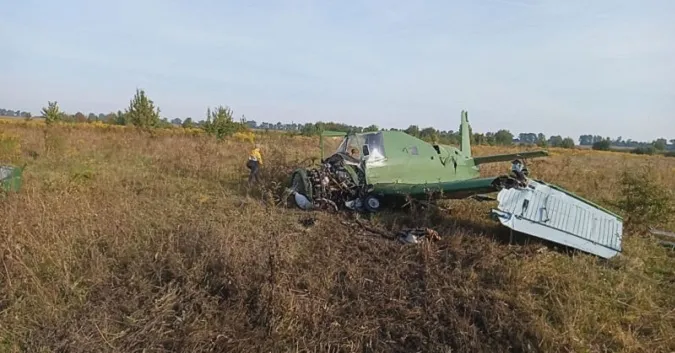 На Житомирщині впав літак (відео)