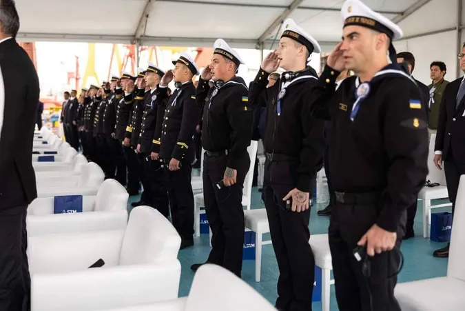 У Туреччині спустили на воду корвет, збудований для ВМС України (фото, відео)