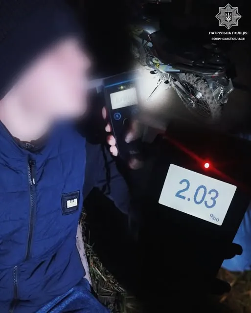 На Волині 17-річний водій їздив п'яним під час комендантської години