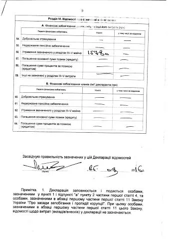 Зразок підпису Олександра Башкаленка