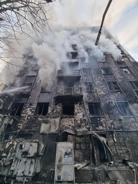 У Дніпрі горів центральний офіс АТБ (фото)