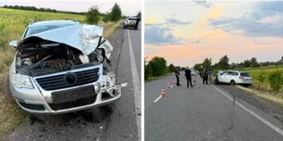 П'яний і без прав: на Волині водій Volkswagen влупився в Mercedes-Benz, є травмована (фото)