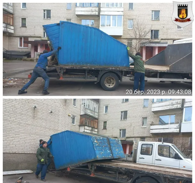 У Луцьку муніципали демонтували незаконні конструкції (фото)