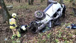 Потерпілих витягали очевидці: у Луцькому районі легковик злетів з дороги і перекинувся на дах