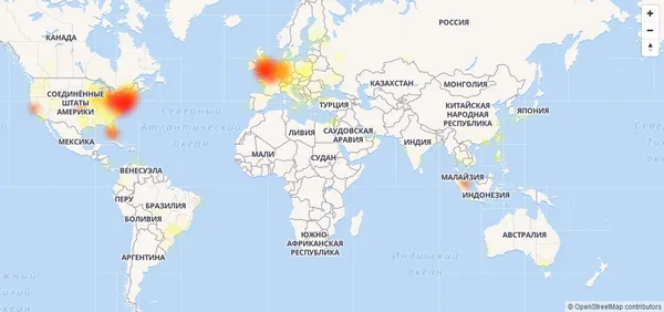 На одному з найбільших сервісів для захисту сайтів Cloudflare стався збій