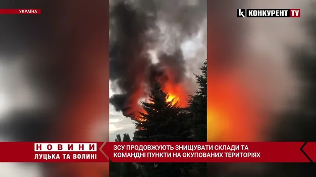 В окупованому Алчевську – вибухи: ймовірно, горить ворожий склад боєприпасів