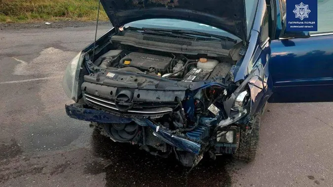 У Ковелі п'яний водій в'їхав у авто на зустрічній смузі (фото)