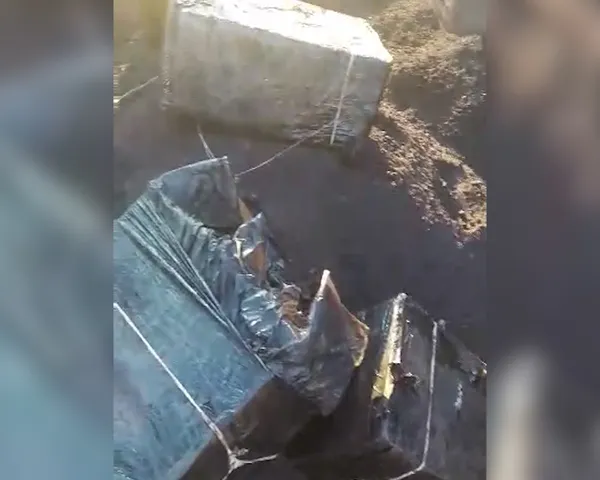 На кордоні Волині з Польщею виявили присипані рудою 1,5 тисячі пачок сигарет