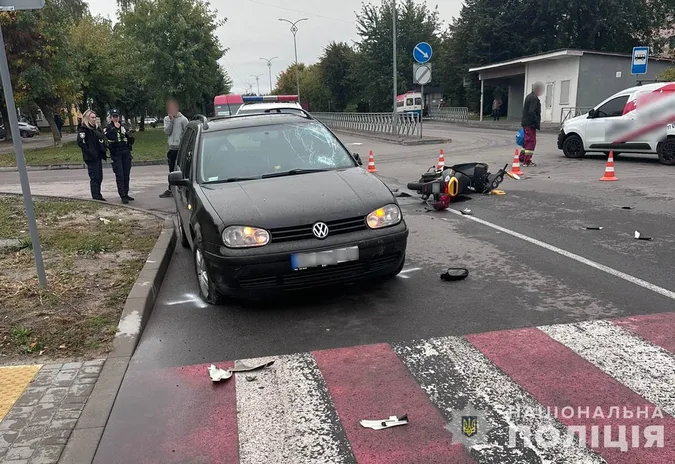 У Ковелі легковик збив 37-річну мотоциклістку (фото)