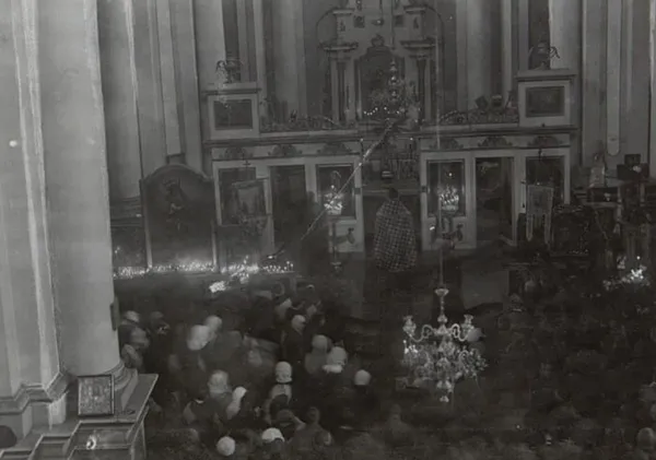 Служба на Йордана у храмі, м, Володимир, 1917
